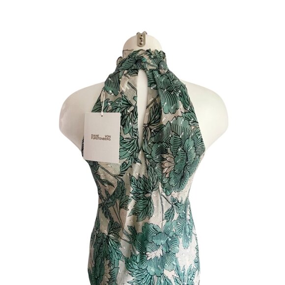 Diane von Furstenberg DVF Leeann Camellias Storm Maxi Dress - M - Picture 10 of 10